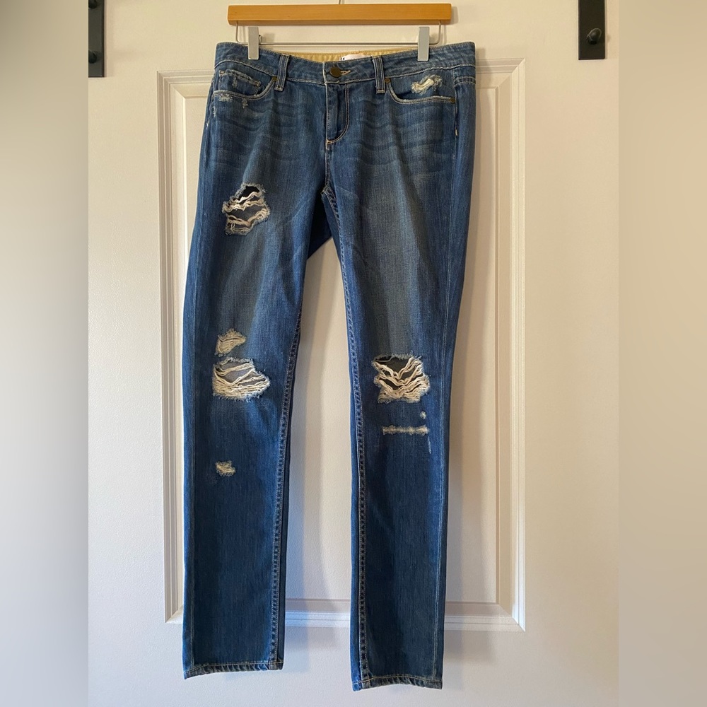 Paige skinny distressed jeans
